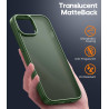 FLLAO Coque pour iPhone 13/iPhone 14 6,1 Pouces, avec 2 Pièces de Verre Trempé, Militaire Étui Antichoc Antirayures, Housse de T
