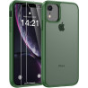FLLAO Mat Coque Compatible avec iPhone XR et 2 Pièces Protection Verre Trempé,Protection Antichoc Qualité Militaire,Anti-Jauniss