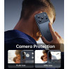 FLLAO Coque pour iPhone 17 Pro avec 2 Pièces de Verre Trempé, Militaire Étui de Mince Bumper Housse, Silicone en Gel TPU Souple 