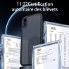 FLLAO Mat Coque Compatible avec iPhone XR et 2 Pièces Protection Verre Trempé,Protection Antichoc Qualité Militaire,Anti-Jauniss