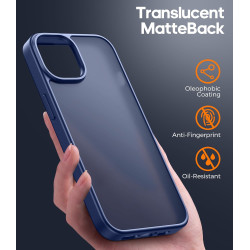 FLLAO Coque pour iPhone 13/iPhone 14 6,1 Pouces, avec 2 Pièces de Verre Trempé, Militaire Étui Antichoc Antirayures, Housse de T