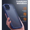 FLLAO Coque pour iPhone 13/iPhone 14 6,1 Pouces, avec 2 Pièces de Verre Trempé, Militaire Étui Antichoc Antirayures, Housse de T