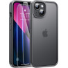 FLLAO Coque pour iPhone 13/iPhone 14 6,1 Pouces, avec 2 Pièces de Verre Trempé, Militaire Étui Antichoc Antirayures, Housse de T