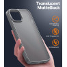 FLLAO Coque pour iPhone 13/iPhone 14 6,1 Pouces, avec 2 Pièces de Verre Trempé, Militaire Étui Antichoc Antirayures, Housse de T