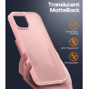 FLLAO Coque pour iPhone 13/iPhone 14 6,1 Pouces, avec 2 Pièces de Verre Trempé, Militaire Étui Antichoc Antirayures, Housse de T