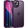 FLLAO Coque pour iPhone 13/iPhone 14 6,1 Pouces, avec 2 Pièces de Verre Trempé, Militaire Étui Antichoc Antirayures, Housse de T