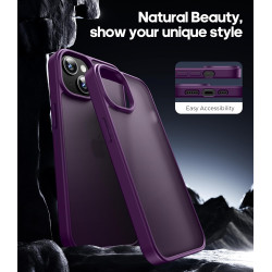 FLLAO Coque pour iPhone 13/iPhone 14 6,1 Pouces, avec 2 Pièces de Verre Trempé, Militaire Étui Antichoc Antirayures, Housse de T