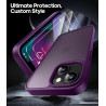 FLLAO Coque pour iPhone 13/iPhone 14 6,1 Pouces, avec 2 Pièces de Verre Trempé, Militaire Étui Antichoc Antirayures, Housse de T