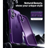 FLLAO Coque pour iPhone 16 avec 2 Pièces de Verre Trempé, Militaire Étui de Mince Bumper Housse, Silicone en Gel TPU Souple Comp