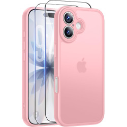 FLLAO Coque pour iPhone 17 avec 2 Pièces de Verre Trempé, Militaire Étui de Mince Bumper Housse, Silicone en Gel TPU Souple Comp