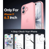 FLLAO Coque pour iPhone 17 avec 2 Pièces de Verre Trempé, Militaire Étui de Mince Bumper Housse, Silicone en Gel TPU Souple Comp