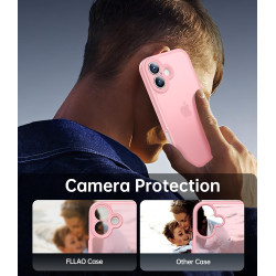 FLLAO Coque pour iPhone 17 avec 2 Pièces de Verre Trempé, Militaire Étui de Mince Bumper Housse, Silicone en Gel TPU Souple Comp