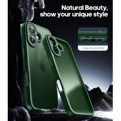 FLLAO Coque pour iPhone 17 avec 2 Pièces de Verre Trempé, Militaire Étui de Mince Bumper Housse, Silicone en Gel TPU Souple Comp