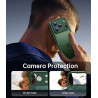 FLLAO Coque pour iPhone 17 Pro avec 2 Pièces de Verre Trempé, Militaire Étui de Mince Bumper Housse, Silicone en Gel TPU Souple 