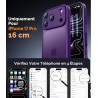 FLLAO Coque pour iPhone 17 Pro avec 2 Pièces de Verre Trempé, Militaire Étui de Mince Bumper Housse, Silicone en Gel TPU Souple 