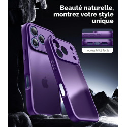 FLLAO Coque pour iPhone 17 Pro avec 2 Pièces de Verre Trempé, Militaire Étui de Mince Bumper Housse, Silicone en Gel TPU Souple 