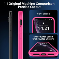 FLLAO Mat Coque Compatible avec iPhone XR et 2 Pièces Protection Verre Trempé,Protection Antichoc Qualité Militaire,Anti-Jauniss