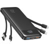 Charmast Batterie Externe 20000mAh, 22.5W Power Bank Charge Rapide avec câbles intégrés, 6 Sorties et 4 Entrées pour iPhone 17 1