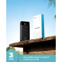 Charmast Batterie Externe 20000mAh, 22.5W Power Bank Charge Rapide avec câbles intégrés, 6 Sorties et 4 Entrées pour iPhone 17 1