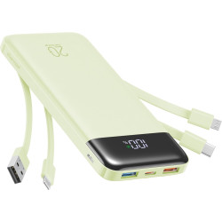 Charmast Batterie Externe 20000mAh, 22.5W Power Bank Charge Rapide avec câbles intégrés, 6 Sorties et 4 Entrées pour iPhone 17 1