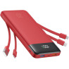 Charmast Batterie Externe 20000mAh, 22.5W Power Bank Charge Rapide avec câbles intégrés, 6 Sorties et 4 Entrées pour iPhone 17 1