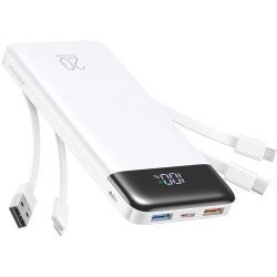 Charmast Batterie Externe 20000mAh, 22.5W Power Bank Charge Rapide avec câbles intégrés, 6 Sorties et 4 Entrées pour iPhone 17 1