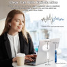 Drsaec ecouteurs bleutooth sans fil, écouteurs bleutooth 5.3, 2026 écouteurs sans fil avec 4 enc réduction de bruit mic, ip7 éta