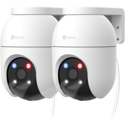 EZVIZ 5MP(3K) 2PK Caméra Surveillance WiFi Extérieure à 360° avec Suivi Auto-Zoom,Détection IA Humaine/Véhicule,Vision Nocturne 