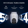 EZVIZ 5MP(3K) 2PK Caméra Surveillance WiFi Extérieure à 360° avec Suivi Auto-Zoom,Détection IA Humaine/Véhicule,Vision Nocturne 