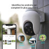 EZVIZ 5MP(3K) 2PK Caméra Surveillance WiFi Extérieure à 360° avec Suivi Auto-Zoom,Détection IA Humaine/Véhicule,Vision Nocturne 