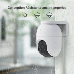 EZVIZ C8c 5MP(3K) Caméra Surveillance WiFi Extérieure à 360° avec Suivi Auto-Zoom, Détection de Forme Humaine/Véhicule, Vision N