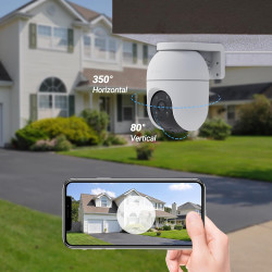 EZVIZ C8c 4K Camera Surveillance WiFi Extérieure à 360° avec Suivi Auto-Zoom, Détection de Forme Humaine/Véhicule, Vision Noctur