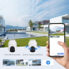 EZVIZ C8c 4K Camera Surveillance WiFi Extérieure à 360° avec Suivi Auto-Zoom, Détection de Forme Humaine/Véhicule, Vision Noctur