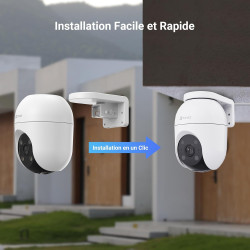 EZVIZ C8c 4K Camera Surveillance WiFi Extérieure à 360° avec Suivi Auto-Zoom, Détection de Forme Humaine/Véhicule, Vision Noctur
