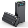 Enerwow Batterie Externe, 27000mAh Power Bank Charge Rapide Portable USB C Batterie avec 3 Câbles Intégrés, Powerbank avec Affic