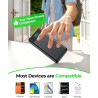 Enerwow Batterie Externe, 27000mAh Power Bank Charge Rapide Portable USB C Batterie avec 3 Câbles Intégrés, Powerbank avec Affic
