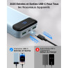 Enerwow Batterie Externe, 27000mAh Power Bank Charge Rapide Portable Chargeur, USB C(Entrée&Sortie) Powerbank Compatible avec iP