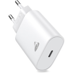 Chargeur Rapide USB C, Prise Secteur USBC 20W Charge Rapide pour iPhone 17/17 Air/17 Pro/17 Pro Max /16/15 /14/13 /12/11 /X/XS/X