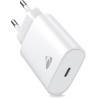 Chargeur Rapide USB C, Prise Secteur USBC 20W Charge Rapide pour iPhone 17/17 Air/17 Pro/17 Pro Max /16/15 /14/13 /12/11 /X/XS/X