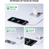 Chargeur Rapide USB C, Prise Secteur USBC 20W Charge Rapide pour iPhone 17/17 Air/17 Pro/17 Pro Max /16/15 /14/13 /12/11 /X/XS/X
