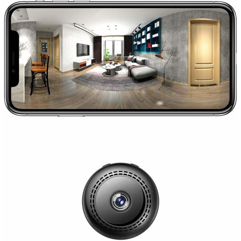 Keft camera espion wifi 1080p mini caméra de surveillance interieur/extérieur sans fil avec enregistrement camera espion a dista