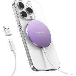 Chargeur sans Fil Magnétique pour iPhone 15W, Chargeur Rapide Compatible avec Mag-Safe pour iPhone 17/16/15/14/13/12/11/X/XS/XR/