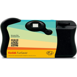 Kodak FunSaver 39 - Appareil Photo Jetable avec Flash Intégré, 39 Poses, Film Couleur 24mm ISO 800, Idéal pour Photos Spontanées