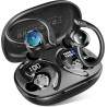 Ecouteurs bleutooth sans fil sport, écouteur bleutooth 5.4 avec 4 enc mic, hifi stéréo, 60+hrs ecouteurs sans fil, ip7 étanche o