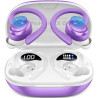 Ecouteurs bleutooth sans fil sport, écouteur bleutooth 5.4 avec 4 enc mic, hifi stéréo, 60+hrs ecouteurs sans fil, ip7 étanche o