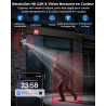 WESECUU Camera Surveillance WiFi Exterieure sans Fil Solaire 2.5K 4MP avec Panneau Solaire 5W, 2K QHD, Batterie 8000mAh, 2.4G et