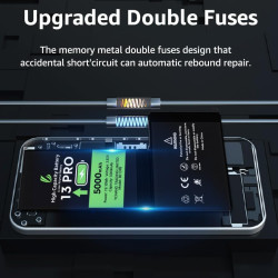 LL TRADER Batterie pour iPhone 13 Pro, 5000mAh avec Kits de Réparation | Compatible Avec l'iPhone 13 Pro, A2483, A2636, A2639, A