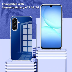 Coque pour Samsung Galaxy A17 4G / 5G，Housse Etui Transparente Silicone en TPU Souple，Antichoc Anti-Rayures Bumper Coque pour Sa