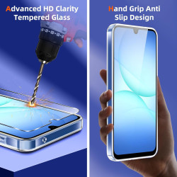 Coque pour Samsung Galaxy A17 4G / 5G，Housse Etui Transparente Silicone en TPU Souple，Antichoc Anti-Rayures Bumper Coque pour Sa