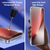 Coque pour Honor Magic 8 Lite avec 2 Pièces Verre Trempé Protection écran，Housse Etui Transparente Silicone en TPU Souple，Antich